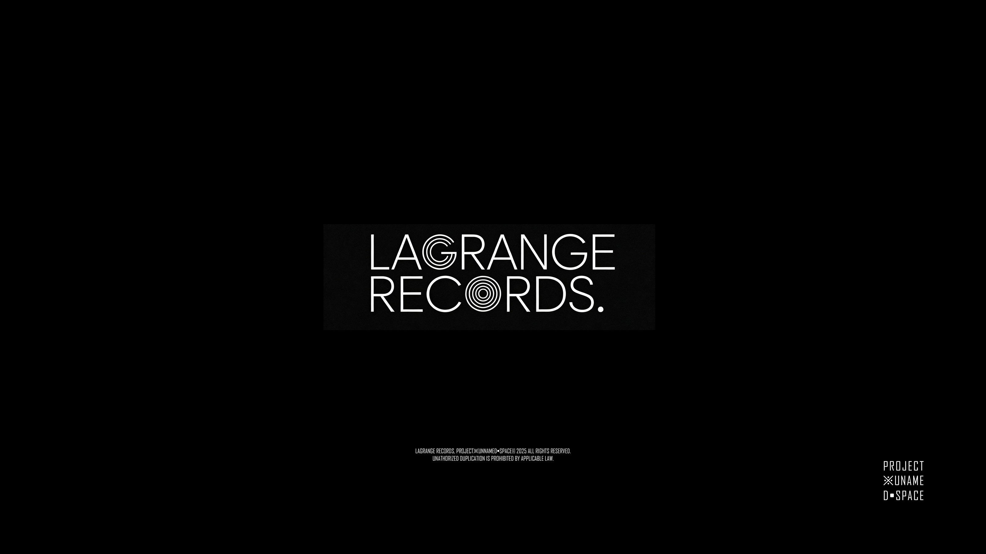 LAGRANGE / UNS / 03：发行者与企划主体共同出现的视觉记录；原始版权与版面信息保持不变。